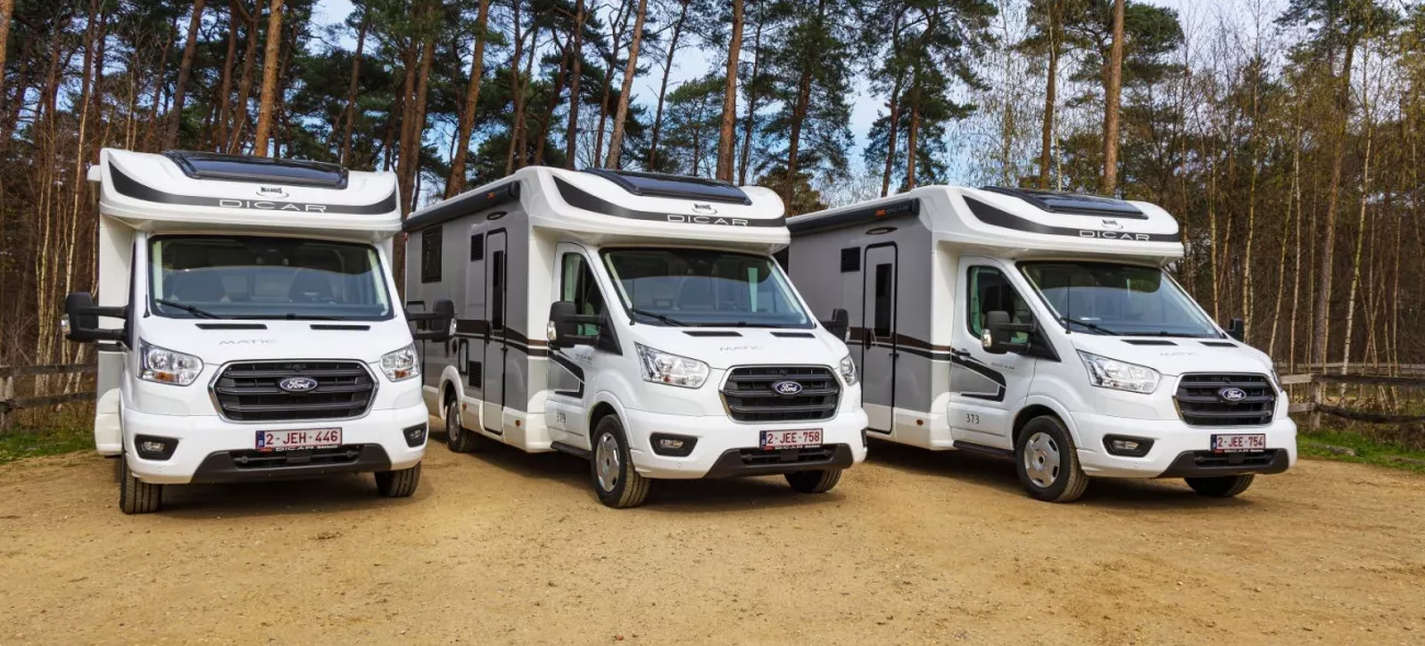 campers vooraanzicht